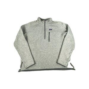 Patagonia Better Sweater Mens 2XL Gray Moisture Wicking Raglan Sleeve 1/4 Zip